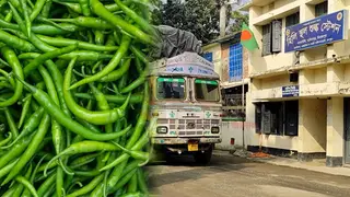 হিলি স্থলবন্দরে তিন হাজার টন কাঁচা মরিচ আমদানির অনুমতি